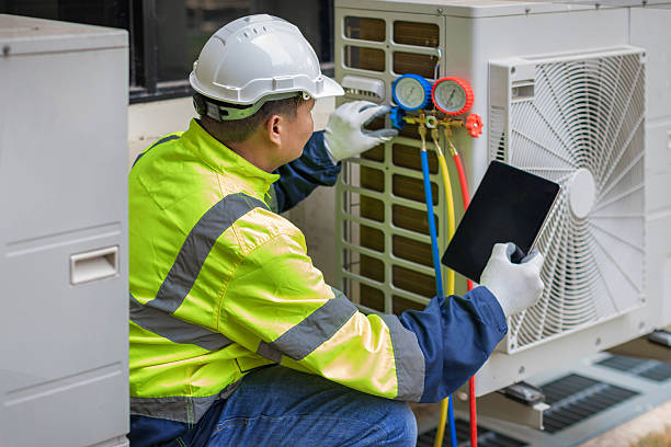 Professional Hvac Installation technician working in Shabbona, IL